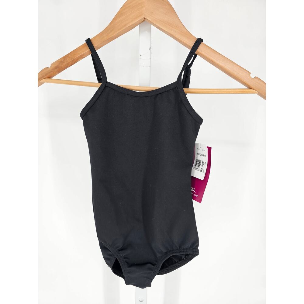Motionwear Dance Little Girls Sz 6X Black Ballet Leotard NEW